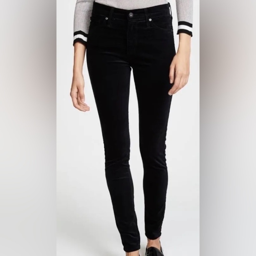 Ag Adriano Goldschmied Super Skinny Velvet Legging Size 27 Pants